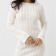 Load image into Gallery viewer, CHARLIZE LONG SLEEVE KNIT MINI DRESS