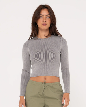 SOLACE LONG SLEEVE KNTTED TOP