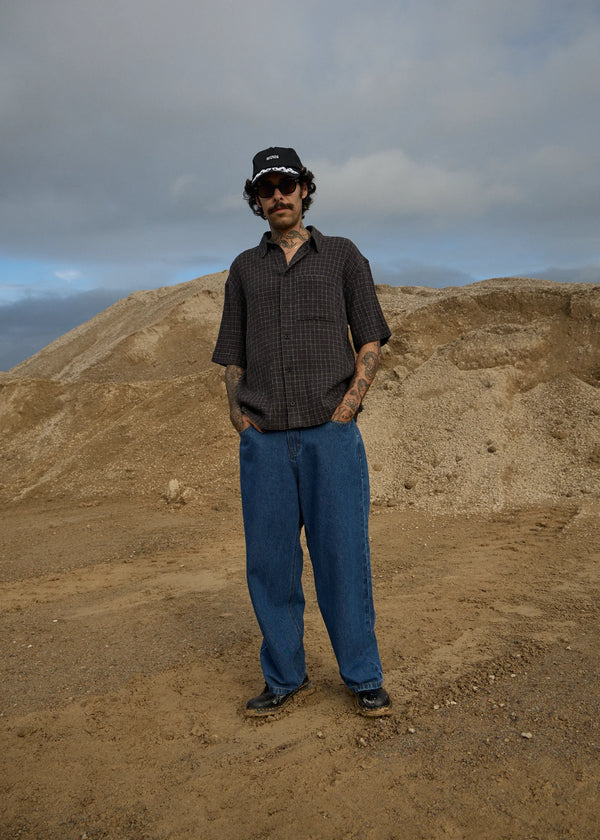 DUSK SEERSUCKER CHECK SHIRT