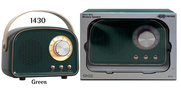 RETRO BLUETOOTH SPEAKER GREEN