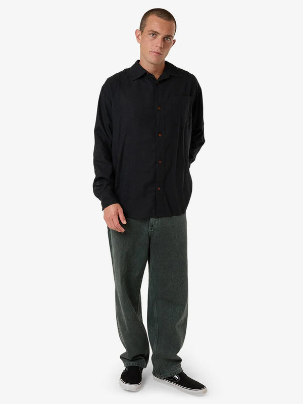 HEMP MINIMAL THRILLS OVERSIZE LONG SLEEVE SHIRT 25