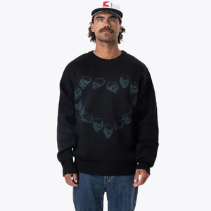 CONTROLLED DAMAGE CREW KNIT