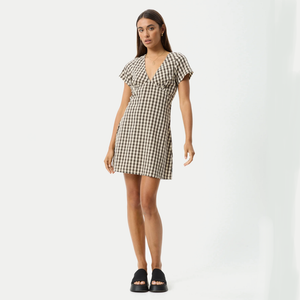 GAMBET CHECK TEA DRESS