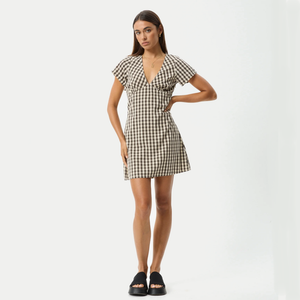 GAMBET CHECK TEA DRESS