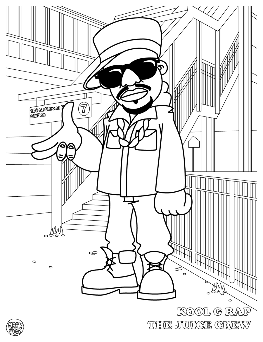 HIP HOP COLOURING BOOK