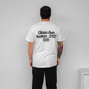 GLASS AVE FRONT BACK LOGO TEE
