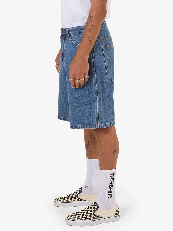 GLAZED AND CONFUSED CARPENTER JEAN SHORT