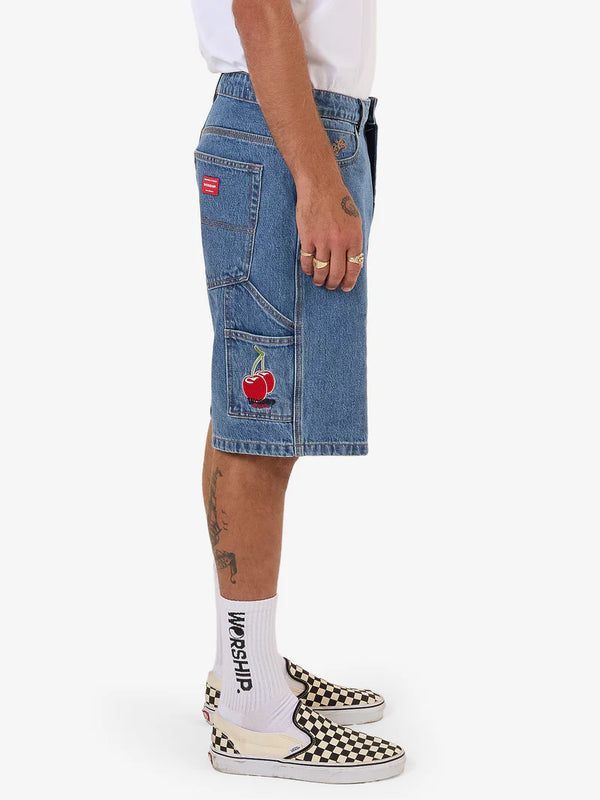 GLAZED AND CONFUSED CARPENTER JEAN SHORT