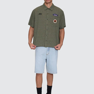 AGAINST ALL ODDS CROPPED S/S WORK SHIRT