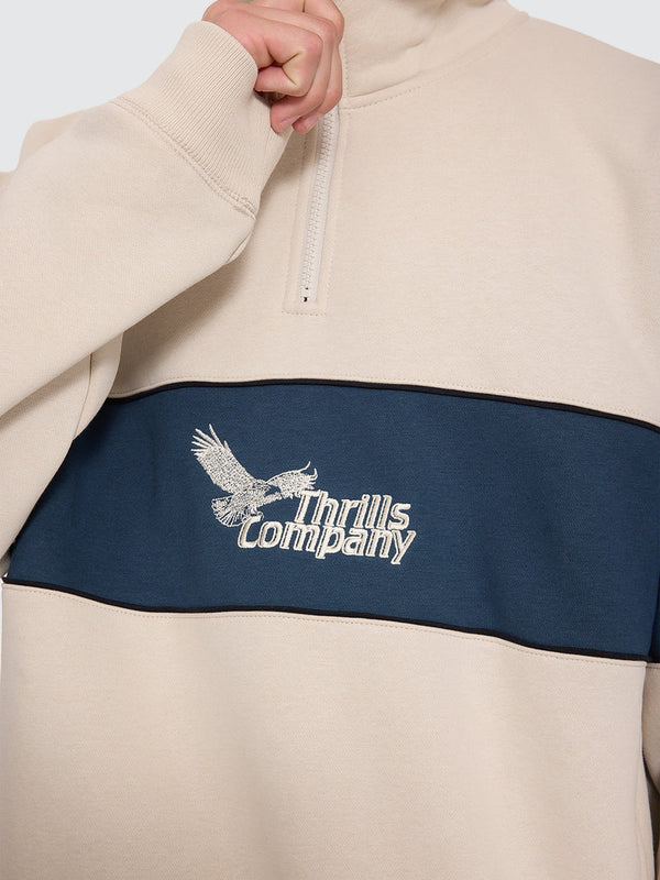 BETWEEN CHAOS & CALM QUARTER ZIP FLEECE
