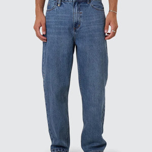 SLACKER DENIM JEAN STONED BLUE