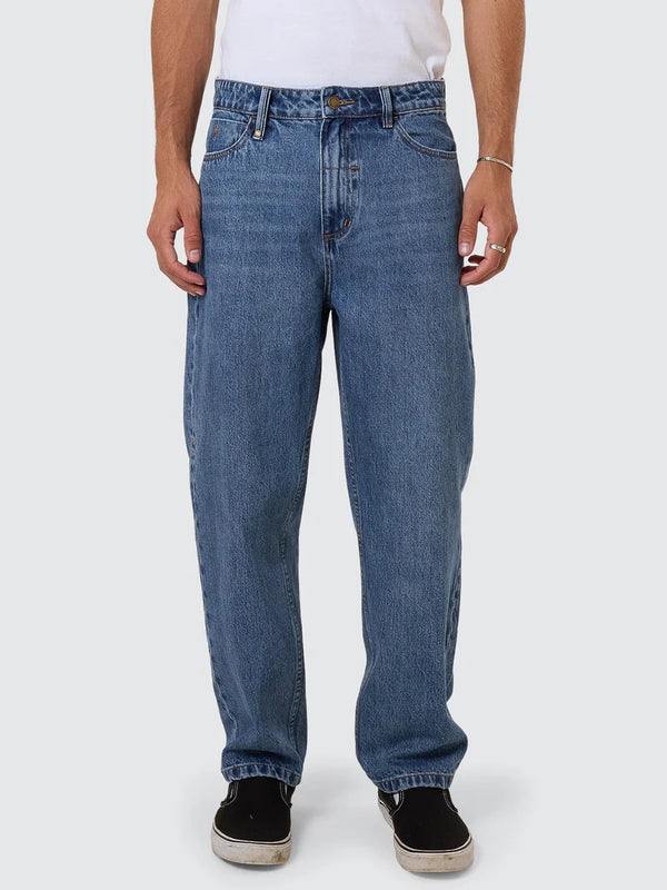 SLACKER DENIM JEAN STONED BLUE