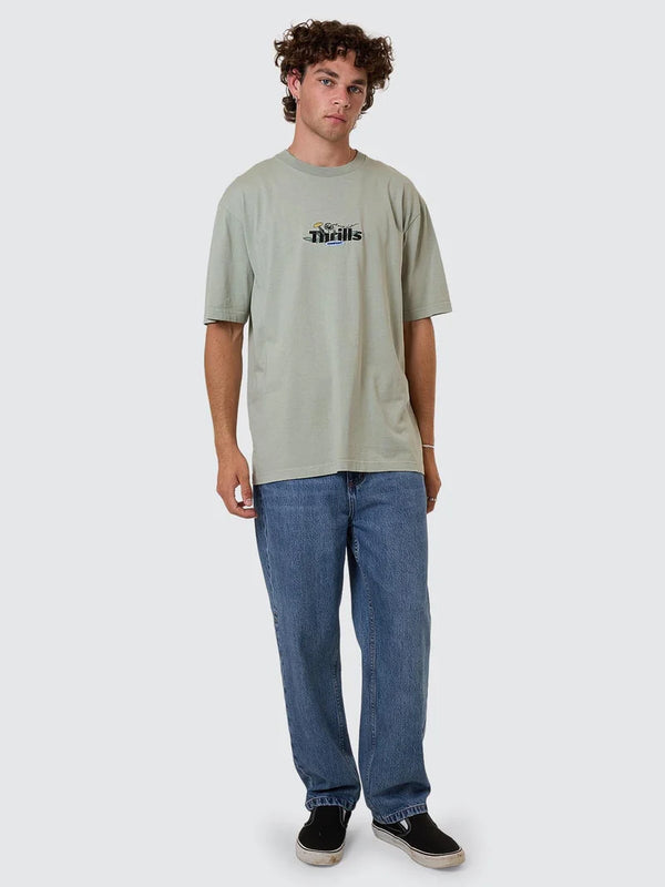 SLACKER DENIM JEAN STONED BLUE