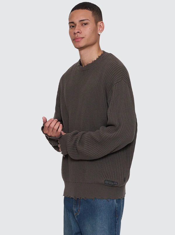 ROSE BRIGADE BOX CREW CROP KNIT