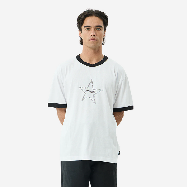 CHAINS BOXY RINGER TEE