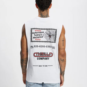 ONCE BITTEN TWICE SHY MERCH FIT MUSCLE TEE