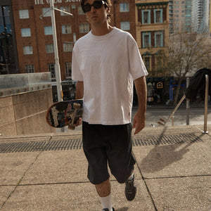 BUSINESS BAGGY PLEATED SHORT