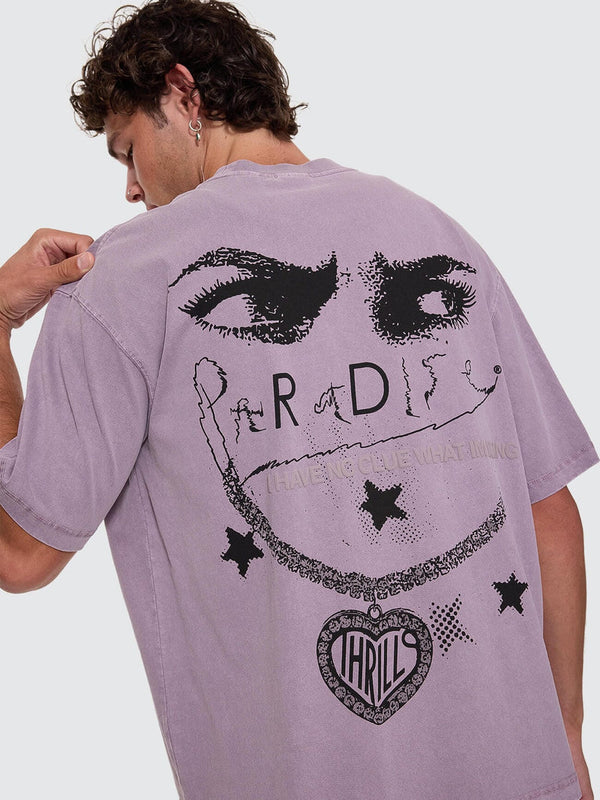 NO CLUE BOX CROP TEE