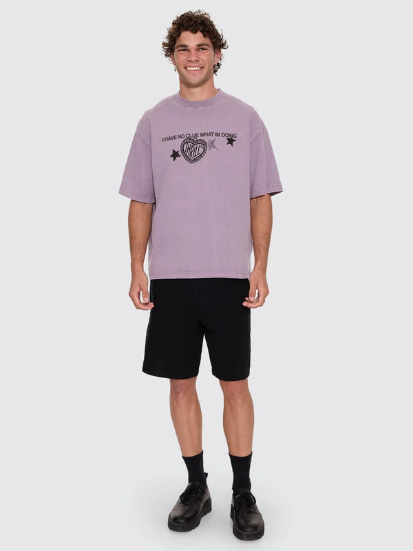 NO CLUE BOX CROP TEE