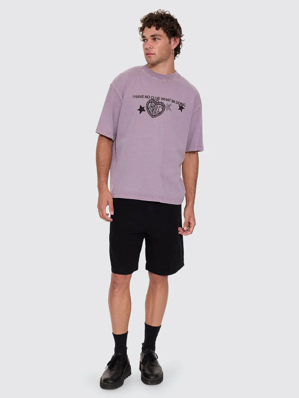 NO CLUE BOX CROP TEE