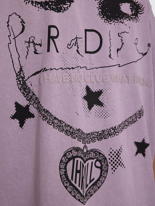 NO CLUE BOX CROP TEE