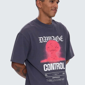 DAMAGE CONTROL BOX FIT OVERSIZE CROPPED TEE