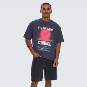 DAMAGE CONTROL BOX FIT OVERSIZE CROPPED TEE
