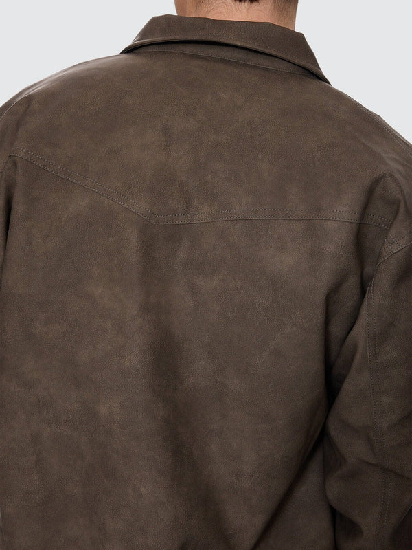 DEEP IN THE HEART OF BYRON LEATHER WORK JACKET