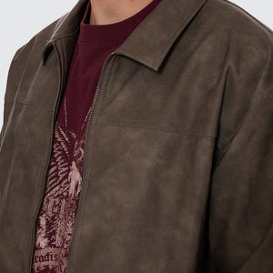 DEEP IN THE HEART OF BYRON LEATHER WORK JACKET