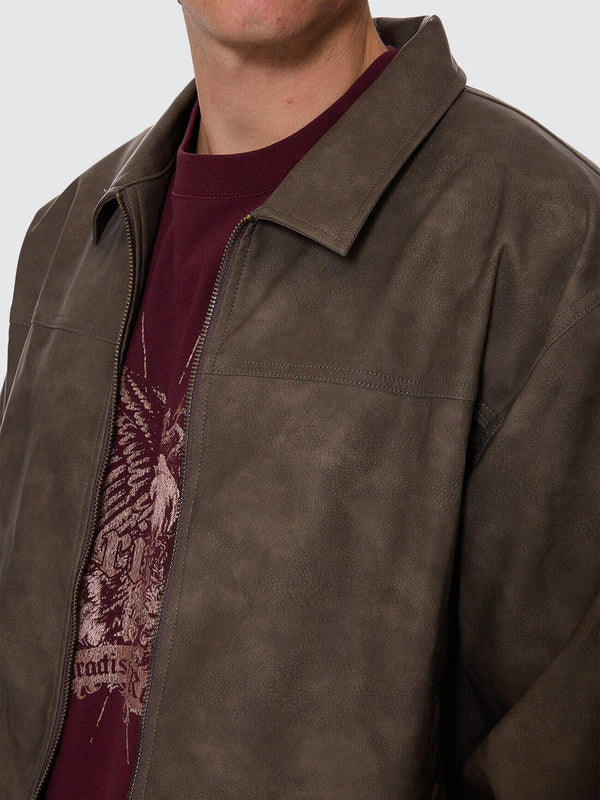 DEEP IN THE HEART OF BYRON LEATHER WORK JACKET