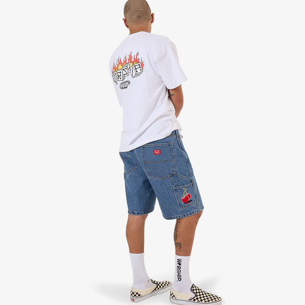 GLAZED AND CONFUSED CARPENTER JEAN SHORT