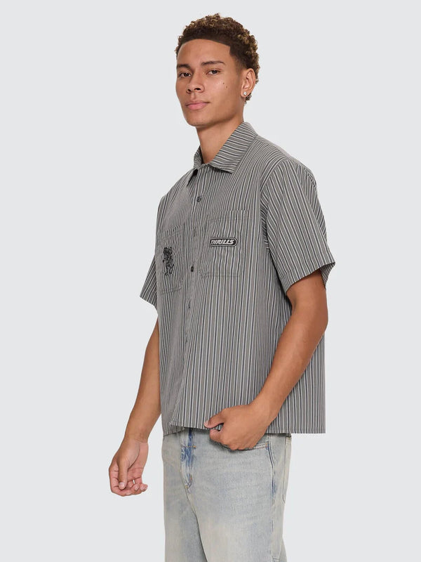 BUILT TO LAST CROPPED SHORT SLEEVE WORK SHIRT