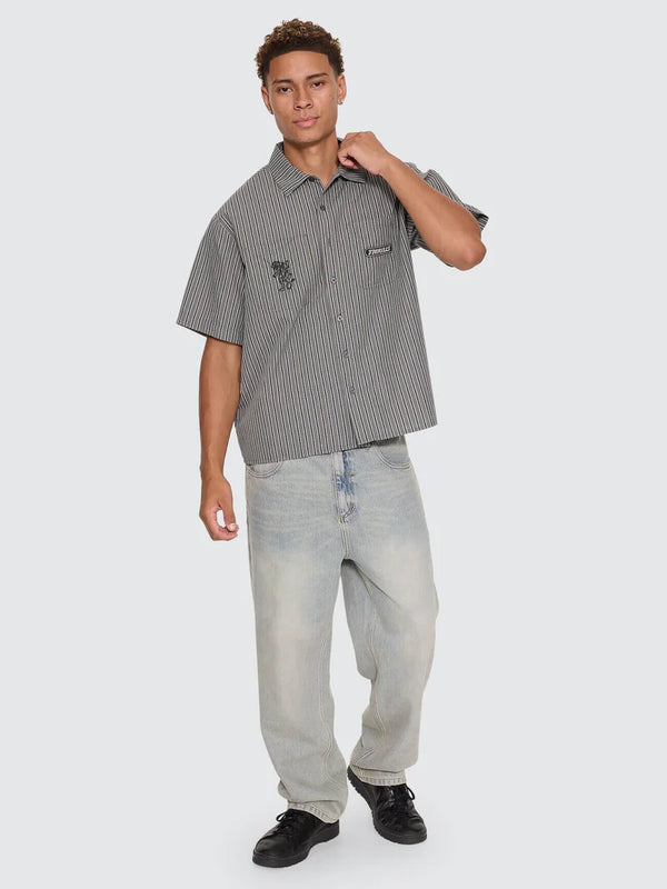 BUILT TO LAST CROPPED SHORT SLEEVE WORK SHIRT