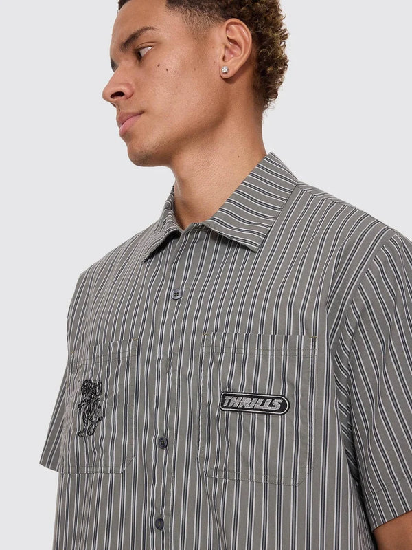 BUILT TO LAST CROPPED SHORT SLEEVE WORK SHIRT