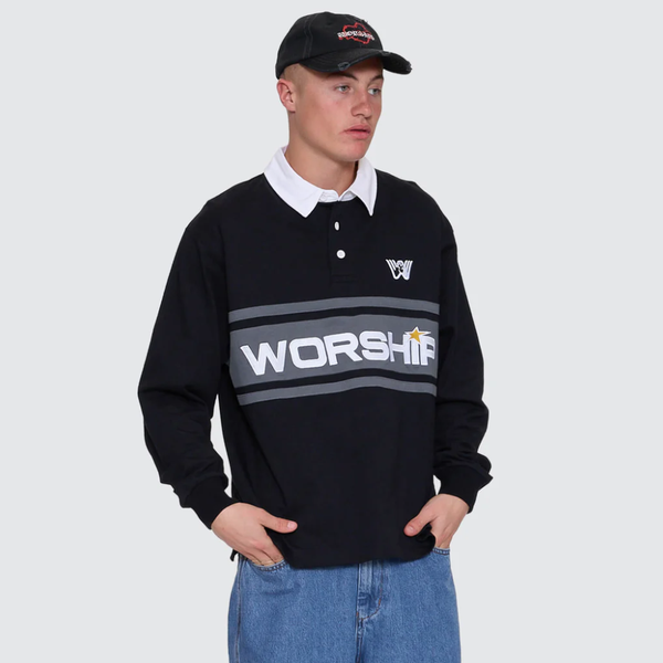 LASER LONG SLEEVE RUGBY POLO