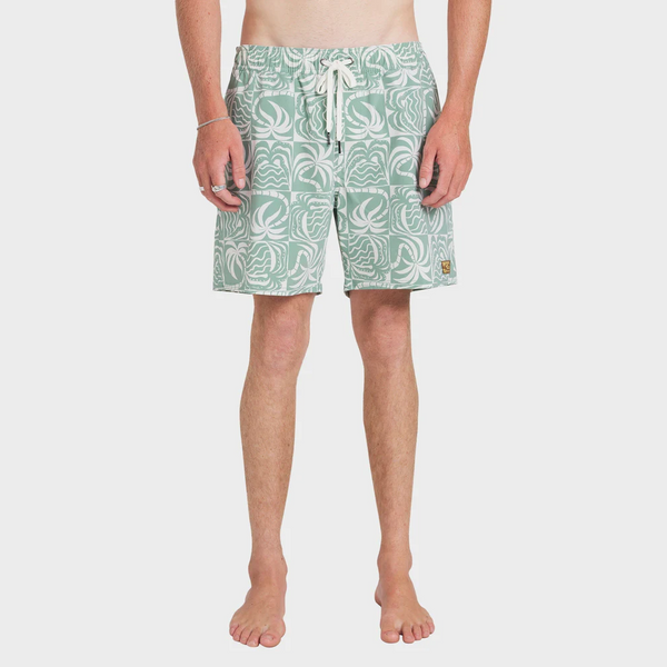 EXOTICA PRINT ELASTIC B/SHORT