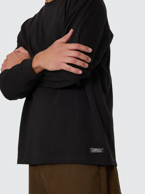 THRILLS MILITARY OVERSIZE LONG SLEEVE TEE