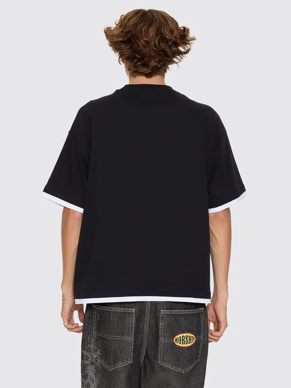 TROPIC REIGN BOX CROP LAYER TEE