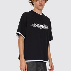 TROPIC REIGN BOX CROP LAYER TEE