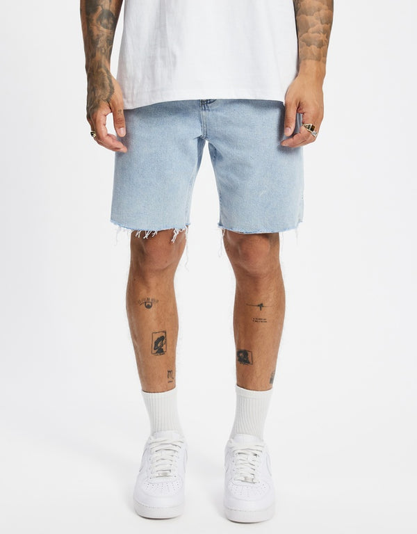 BONES RAW SLIM DENIM SHORT