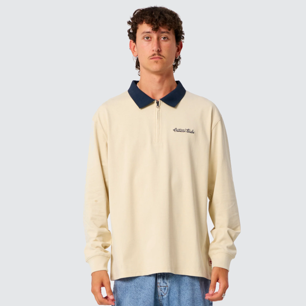 SUN CURED 1/4 ZIP RUGBY