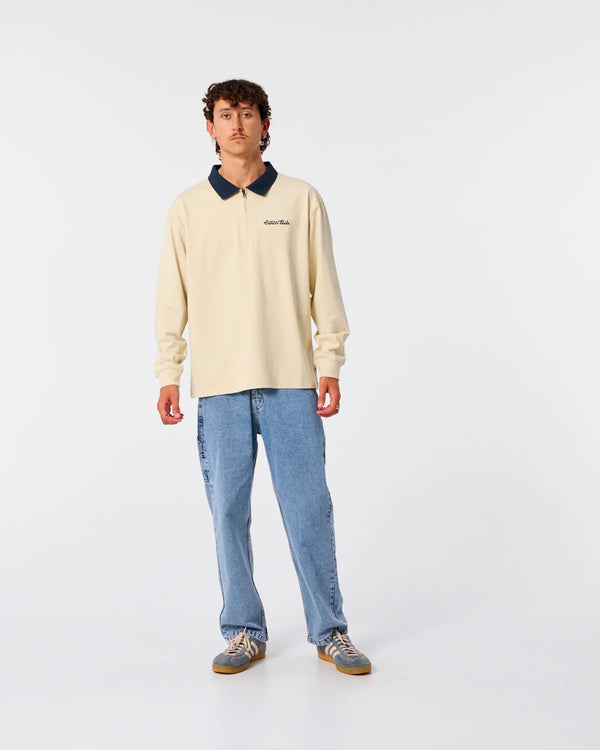 SUN CURED 1/4 ZIP RUGBY