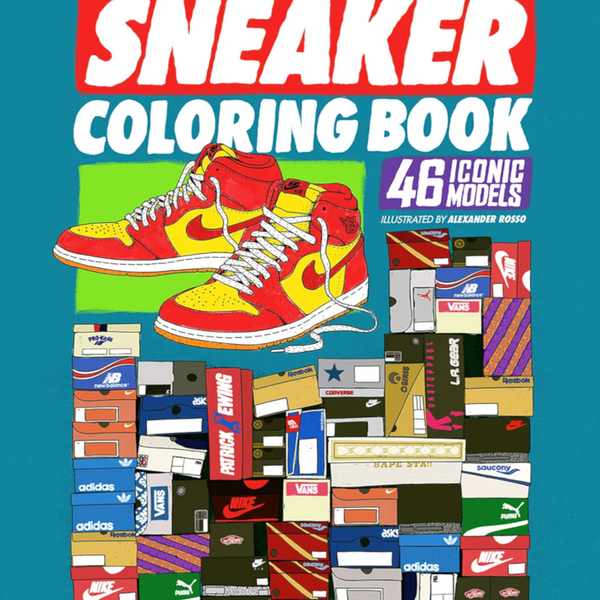 sneaker colouring book