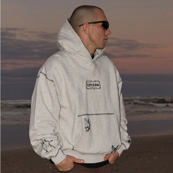 SPIRITUAL DISTRESSED BOXY HOOD