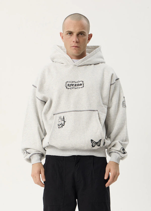 SPIRITUAL DISTRESSED BOXY HOOD