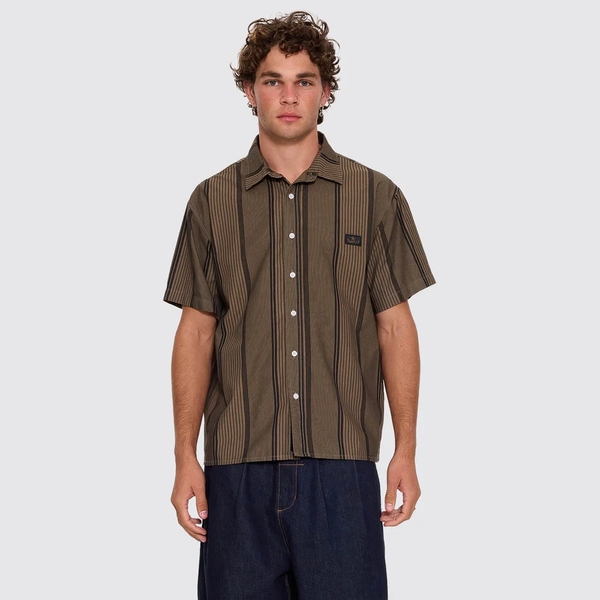 NEW WAYS OF LIVING CROP S/S STRIPE SHIRT