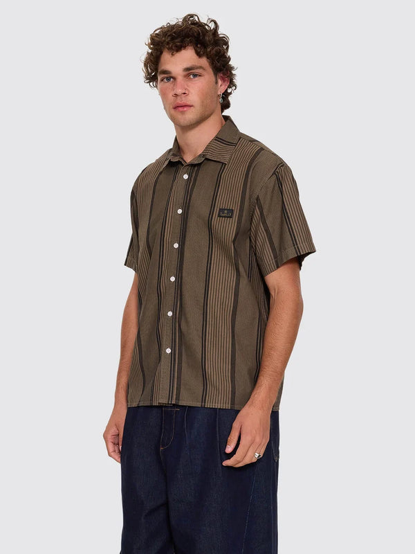 NEW WAYS OF LIVING CROP S/S STRIPE SHIRT