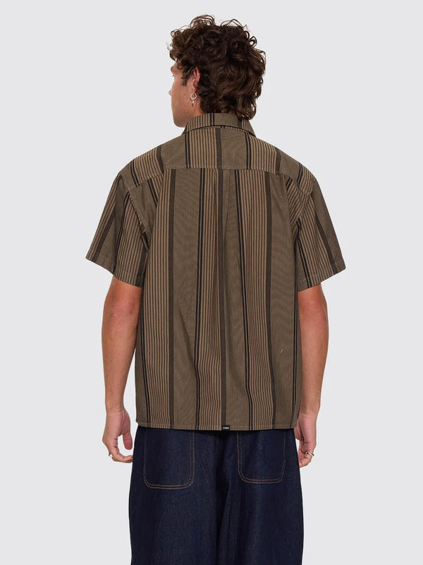 NEW WAYS OF LIVING CROP S/S STRIPE SHIRT