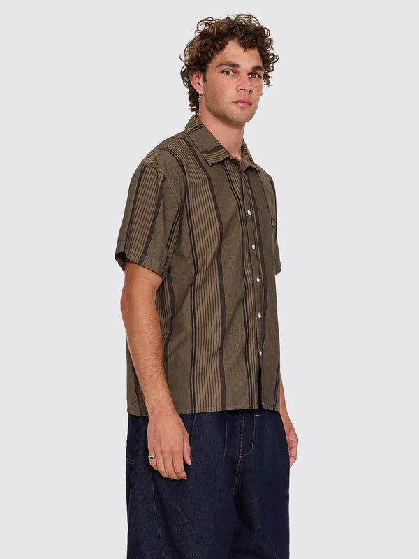 NEW WAYS OF LIVING CROP S/S STRIPE SHIRT