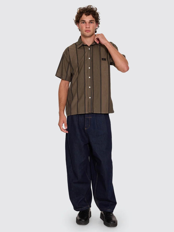 NEW WAYS OF LIVING CROP S/S STRIPE SHIRT
